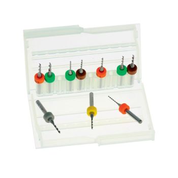 Tungsten carbide miller assortment: 10 millers in a storage box 
