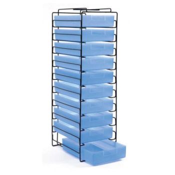 Estante de metal para cubetas x10