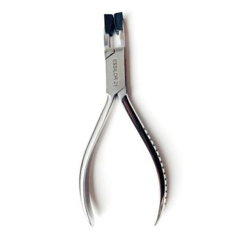 Mounting plier to crimp plastic riders