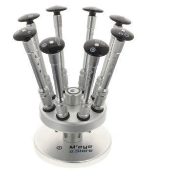 Set of 8 Nutdrivers on a Rotating stand